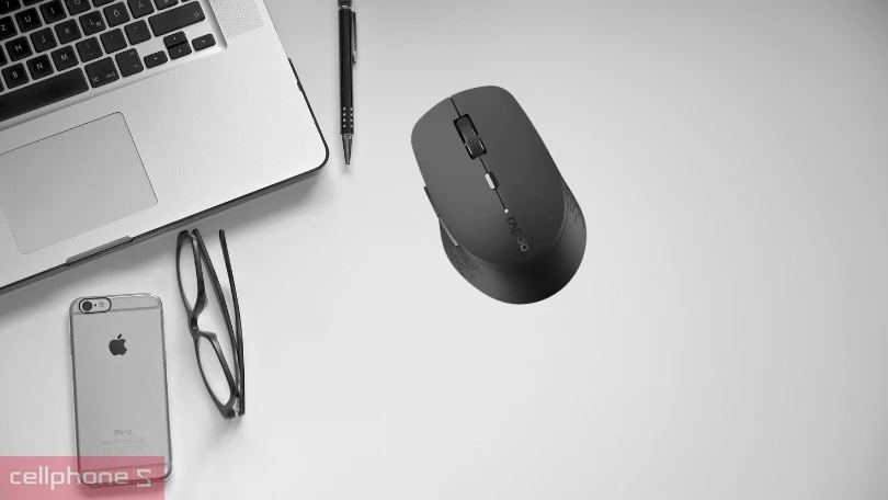 Chuột không dây Rapoo M300 Qi Charge Silent - Đa kết nối, đa tính năng
