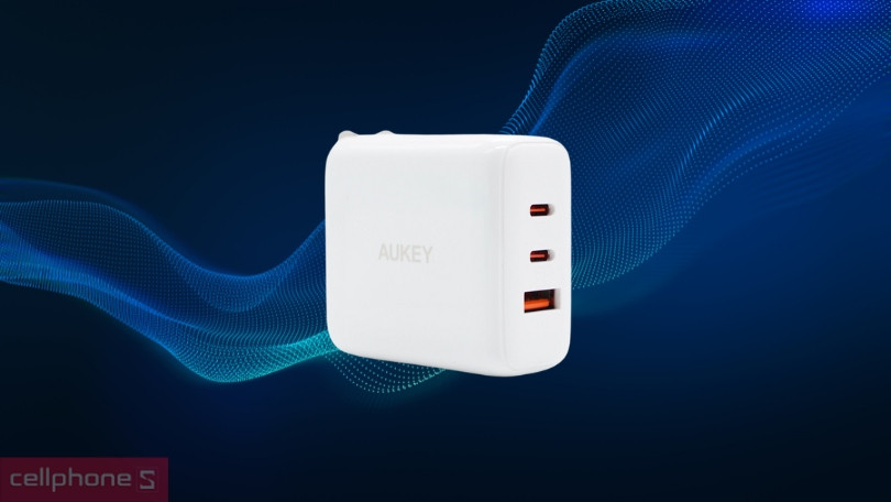 Đánh giá thiết kế Củ sạc Aukey PA-D9 65W PD 3 cổng