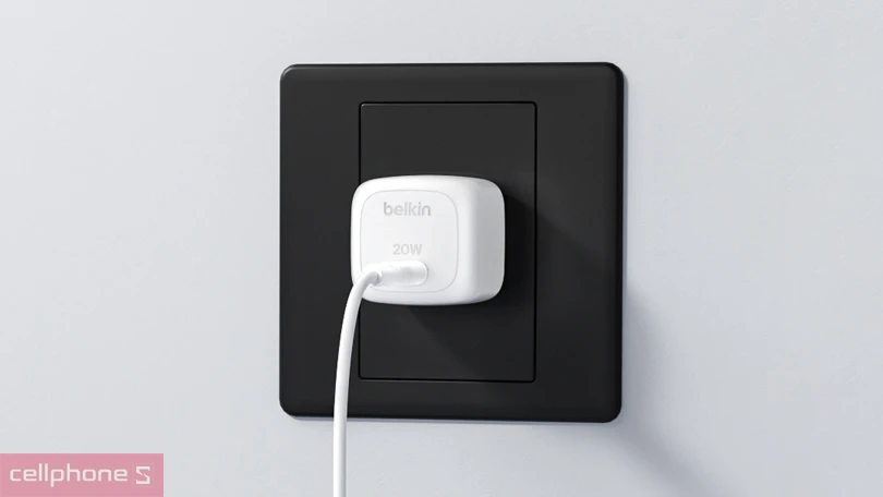 Tốc độ sạc, khả năng tương thích của củ sạc Belkin 20W USB-C PD Wall Charger