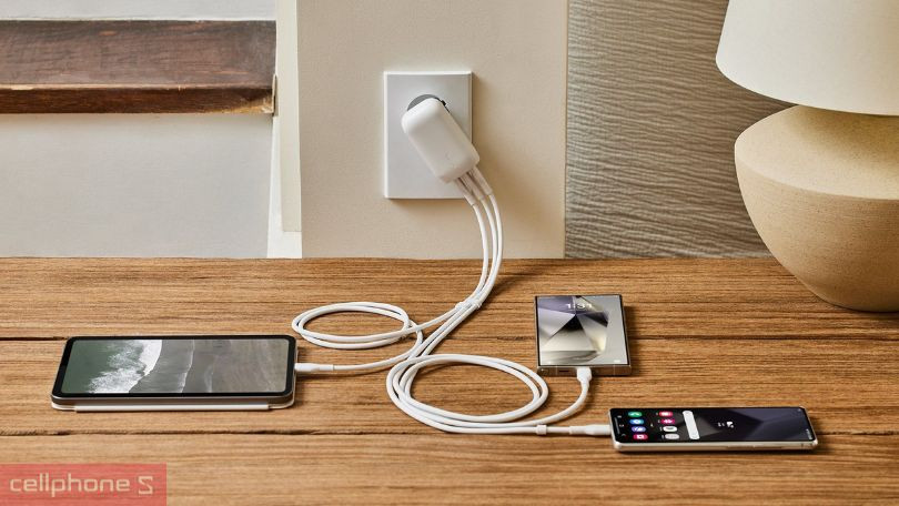 Thiết kế củ sạc Belkin 67W Trial PD3.1 PPS GaN 3 cổng USB-C