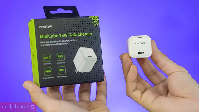 Đánh giá củ sạc Innostyle Minicube GAN II 33W PD + QC 3.0