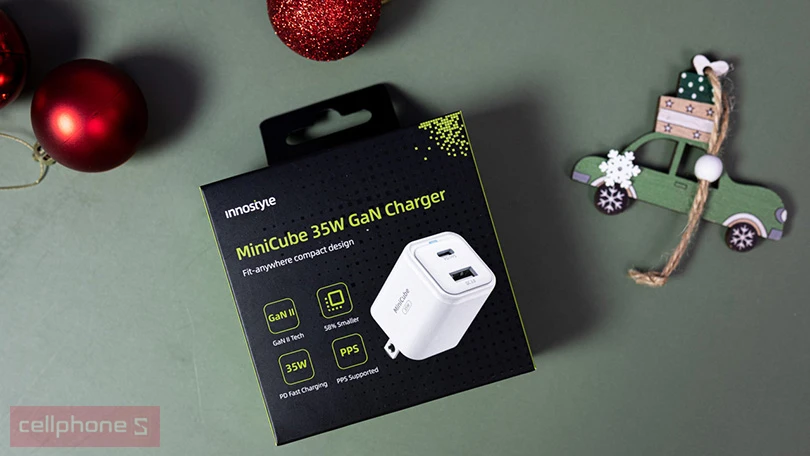 Đánh giá sạc nhanh Innostyle Minicube Gan2 PPS/PD 35W