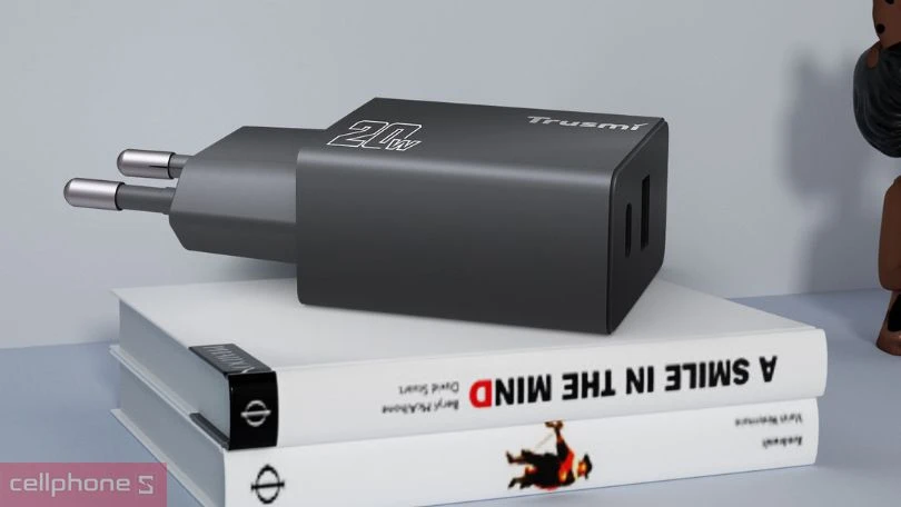 Thiết kế củ sạc nhanh Trusmi 1A + 1C PD 20W (EU) CH07