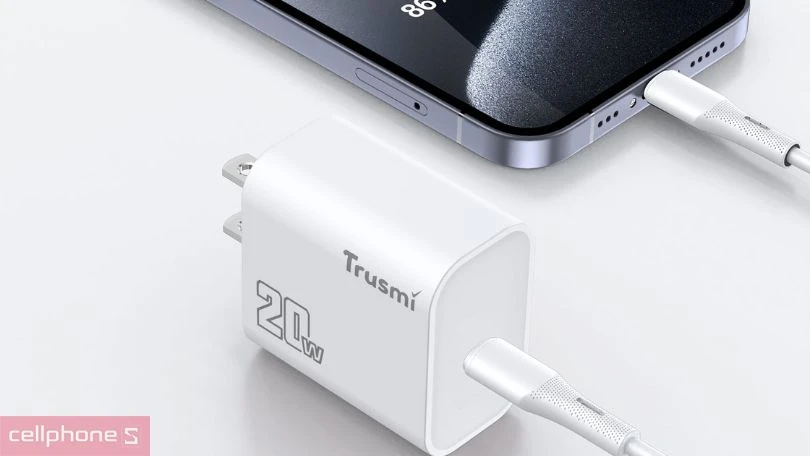 Thiết kế sạc Type-C CH10 kèm cáp Type-C To Lightning 20W