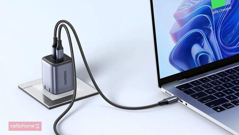 Đánh giá sạc nhanh Ugreen GaN Nexode 2 cổng USB-C 45W CD294 90573