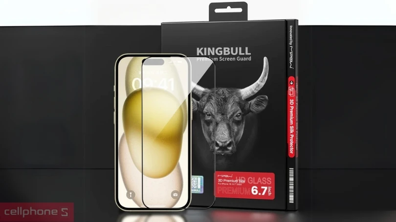 Kính cường lực Kingbull 3D Premium Silk