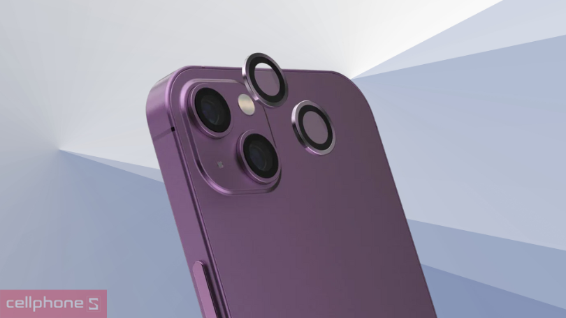 Miếng dán camera iPhone 14/14 Plus Jcpal viền màu