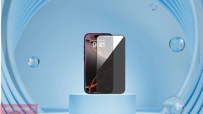 Chất lượng dán cường lực iPhone 16 Pro Max chống nhìn trộm Mipow Premium Privacy Full