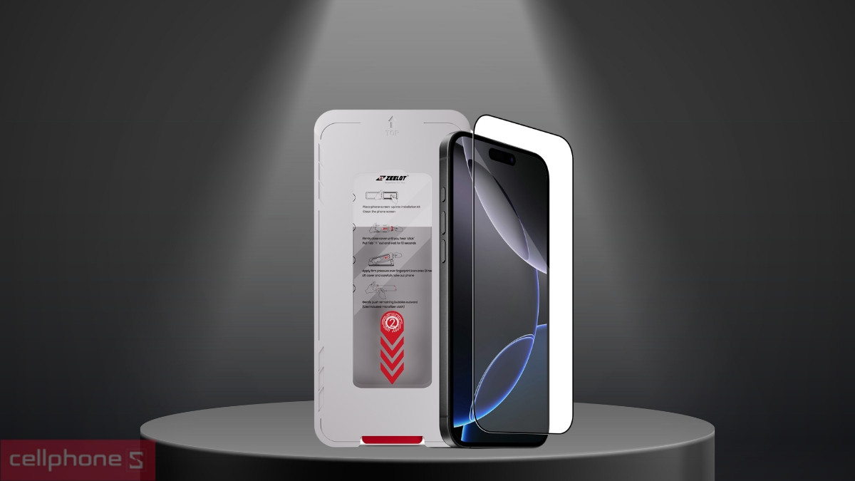 Khả năng hạn chế va đập, kháng trầy xước của kính cường lực iPhone 17 Pro Max Zeelot Solidsleek Ultra AR HD Full