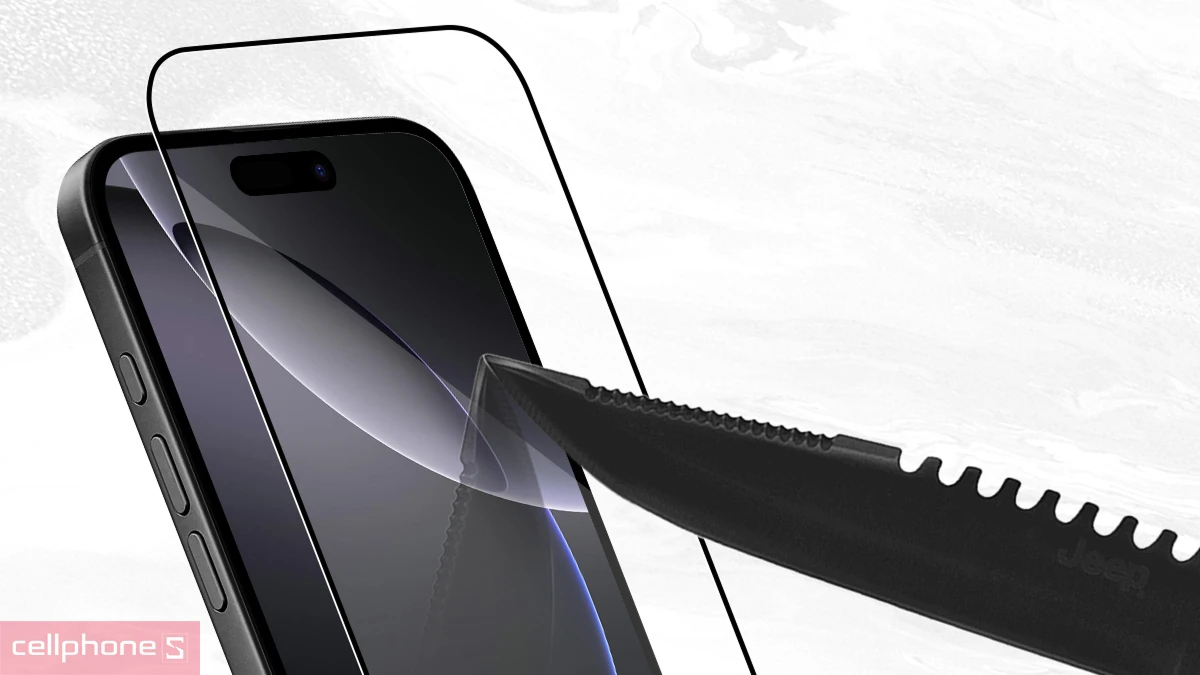 Khả năng bảo vệ ấn tượng của kính cường lực iPhone 17 Pro Zeelot Solidsleek Ultra AR HD