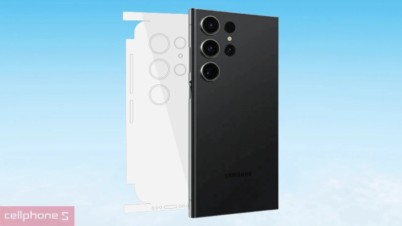 Dán màn hình PPF Full cao cấp mặt sau Samsung Galaxy S23 Ultra - Trong suốt, bảo vệ toàn diện