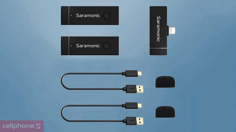 Microphone Saramonic Blink Go D2 Kit - Trọng lượng nhẹ, tích hợp đa hướng