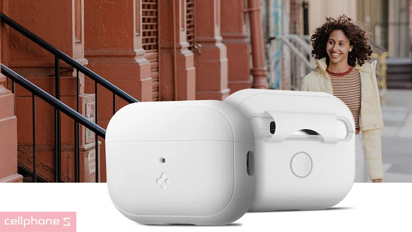 CHất liệu ốp Airpods Pro 2 Spigen Silicone Fit