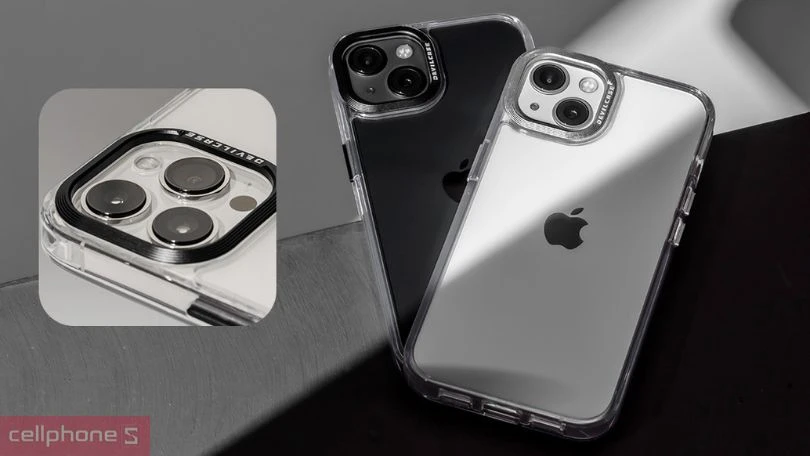 Ốp lưng iPhone 15 Pro Max Devilcase Bản tiêu chuẩn hỗ trợ sạc Magsafe trong suốt Viền camera