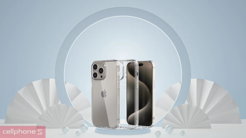 Ốp lưng iPhone 15 Pro Max Mipow Ultra Thin Transparent – Trong suốt ấn tượng