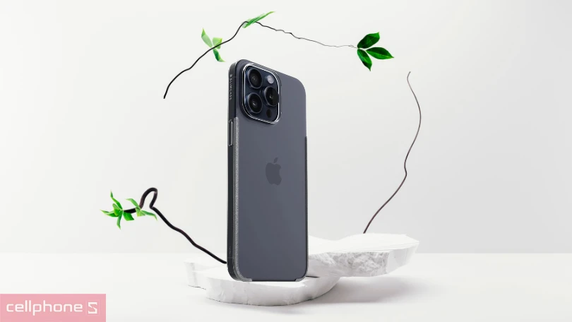 Ốp lưng iPhone 15 Slimcase Unique trong: SandBand chống trượt, hạn chế ố vàng