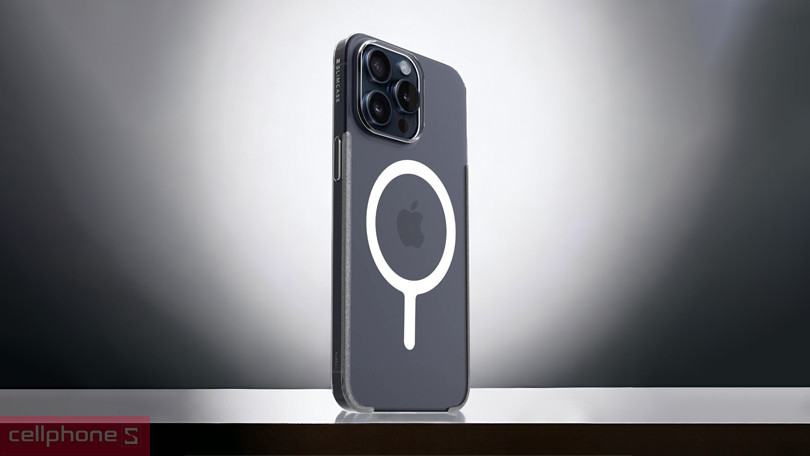 Ốp lưng iPhone 15 Pro Slimcase Unique With Magsafe trong - Thiết kế đẳng cấp và cứng cáp, tích hợp MagSafe