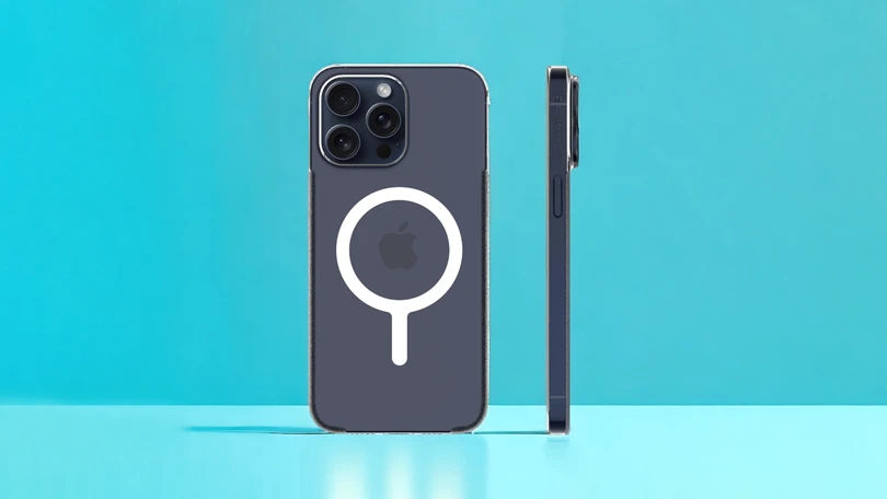 Ốp lưng iPhone 15 Pro Slimcase Unique With Magsafe trong - Thiết kế đẳng cấp và cứng cáp, tích hợp MagSafe