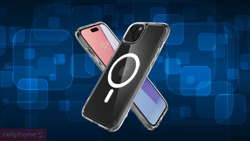 Ốp lưng iPhone 15 Plus Spigen Ultra Hybrid With Magsafe