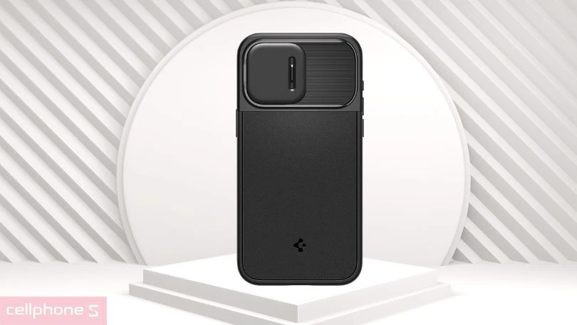Spigen Optik Armor Black MagSafe Case - For iPhone 15 Pro Max