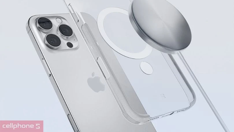 Thiết kế của ốp lưng Magsafe iPhone 16 Slimcase Unique 3 Clear