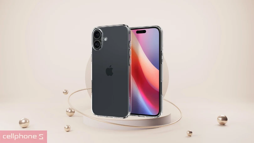 Ốp lưng iPhone 16 Plus Spigen Liquid Crystal Clear trong suốt - Chống sốc, trầy xước hiệu quả