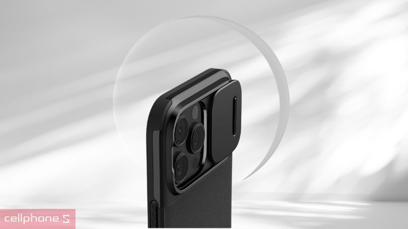 Thiết kế ốp lưng iPhone 16 Pro Spigen Optik Armor With Magsafe