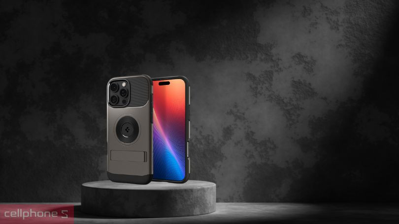 Thiết kế ốp lưng iPhone 16 Pro Spigen Slim Armor With Magsafe