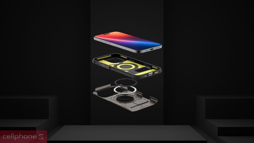 Công nghệ ốp lưng iPhone 16 Pro Spigen Slim Armor With Magsafe