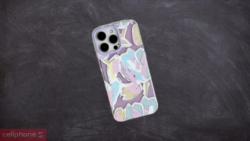 Ốp lưng iPhone 16 Pro Max TGVIS Space Color Fun - Thiết kế tỉ mỉ, hoạ tiết nổi bật