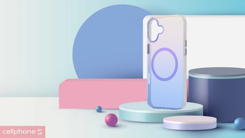 Thiết kế ốp lưng iPhone 16 Plus TGVIS Grace Neon