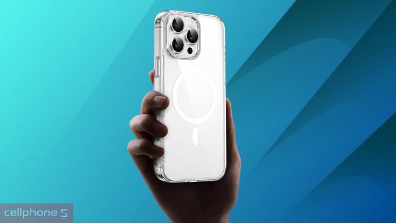 Thiết kế ốp lưng iPhone 16 Pro WIWU MCC-101 Clear