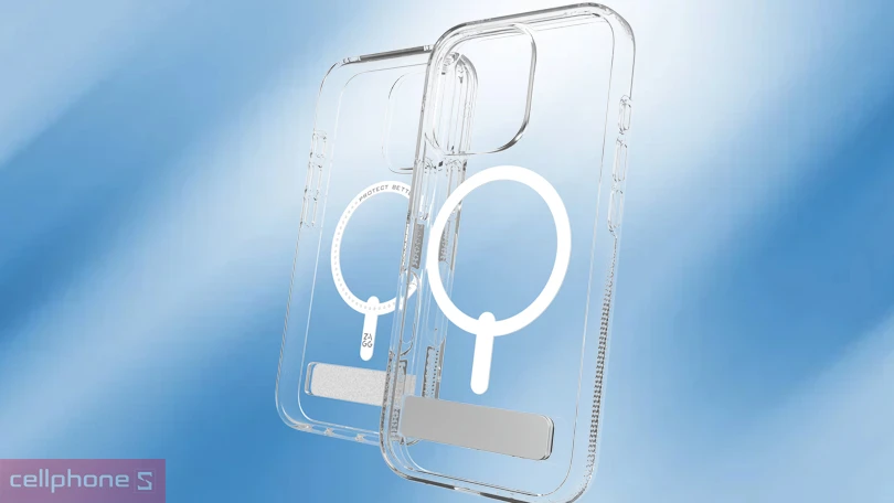 Công nghệ ốp lưng iPhone 16 Pro Zagg Crystal Palace Magsafe KS Clear