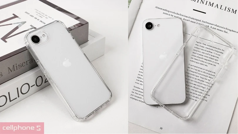Thiết kế ốp lưng iPhone 16e Mipow Transparent 