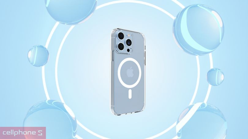Ốp lưng iPhone 13/14 Rockrose Magcase Neo trong