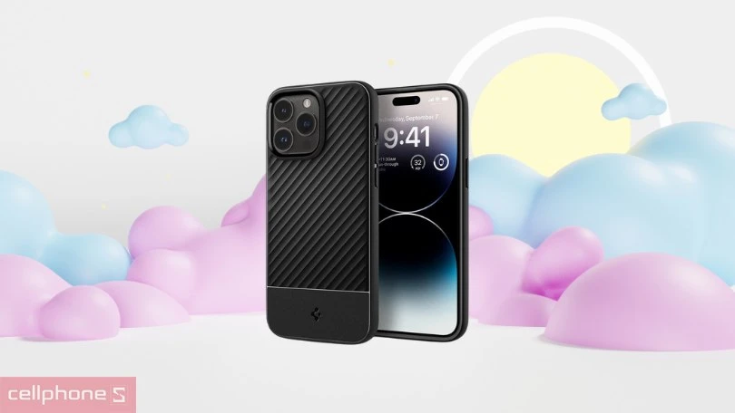 Thiết kế ốp lưng iPhone 14 Pro Max Spigen Core Armor Matte
