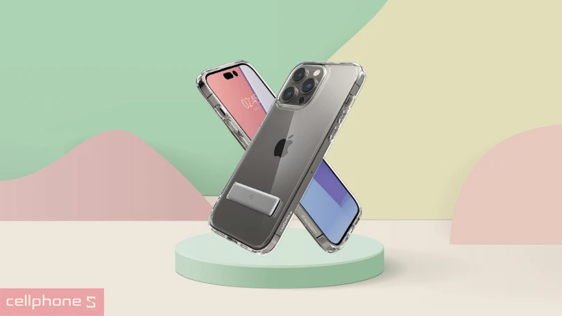 Ốp lưng iPhone 14 Pro Spigen Ultra Hybrid S Crystal Clear