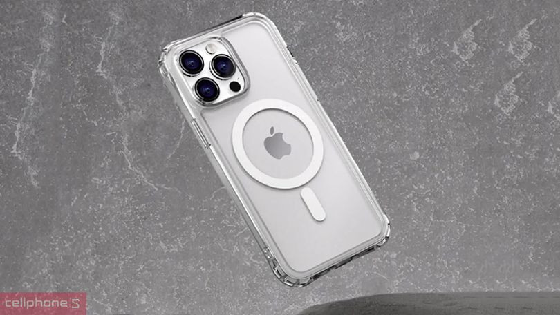 Đánh giá Ốp lưng iPhone 14 Pro Max Switcheasy MagEasy Atom M Transparent