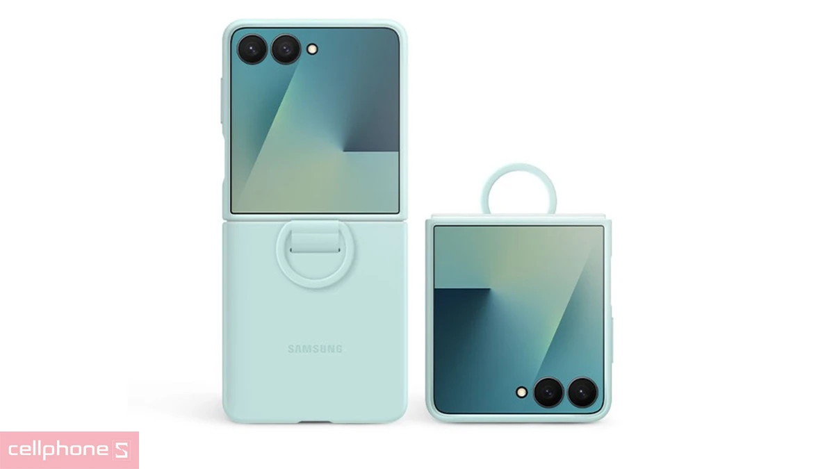 Thiết kế Ốp lưng Samsung Galaxy Z Flip7 Silicone kèm vòng chính hãng