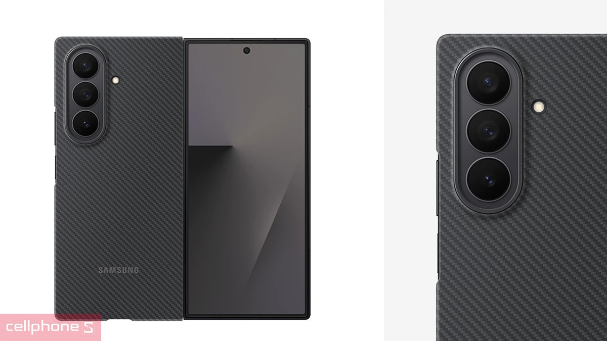 Chất liệu Ốp lưng Samsung Galaxy Z Fold 7 Carbon Shield chính hãng