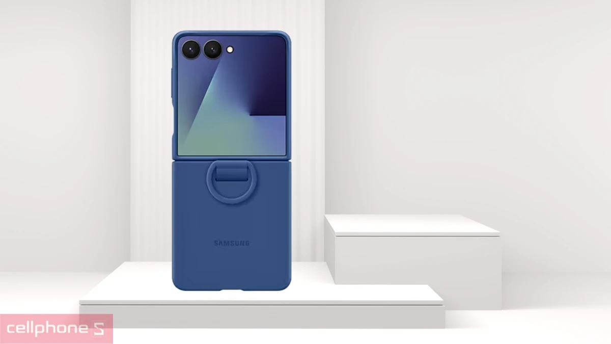 Ốp lưng Samsung Galaxy Z Flip 7 Silicone kèm vòng