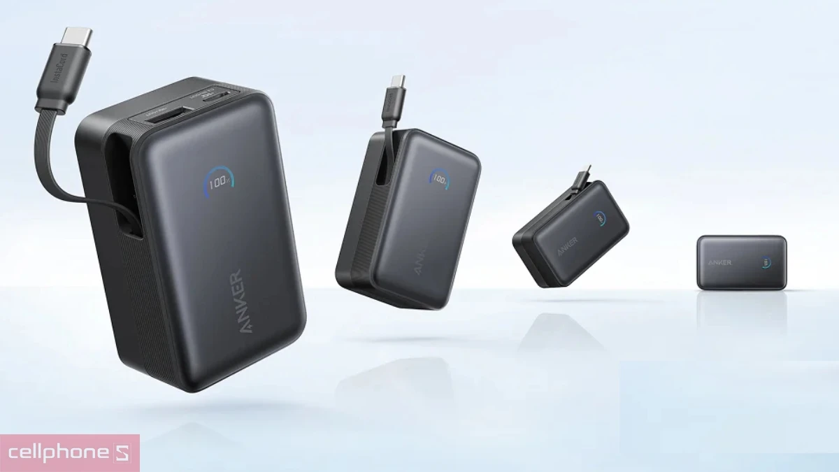 Thiết kế pin dự phòng Anker Nano A1638 10000 mAh 