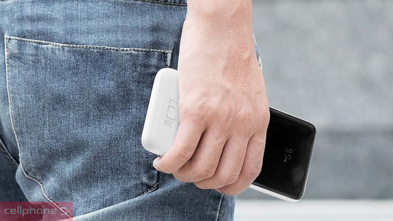 Thiết kế sạc dự phòng Baseus Airpow Lite kèm cáp type C 10000mAh 22.5W