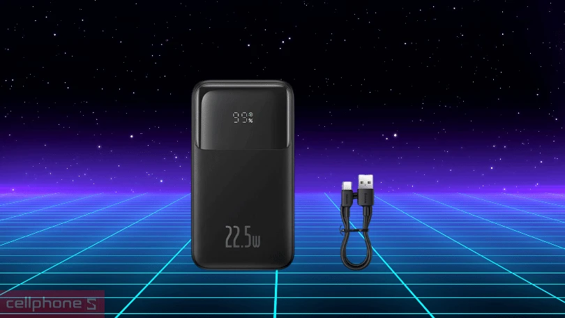 Số lượng cổng kết nối của pin sạc dự phòng Baseus Comet 20000mAh 22.5W kèm cáp Lightning To Type C