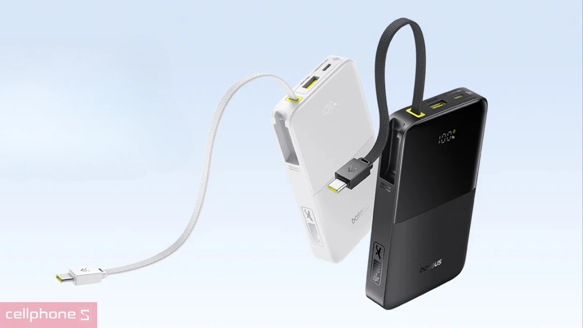 Pin dự phòng Baseus Enerfill Bipow 2 Pro 10000mAh 22W FC51 - Dung lượng cao, hỗ trợ sạc nhanh 