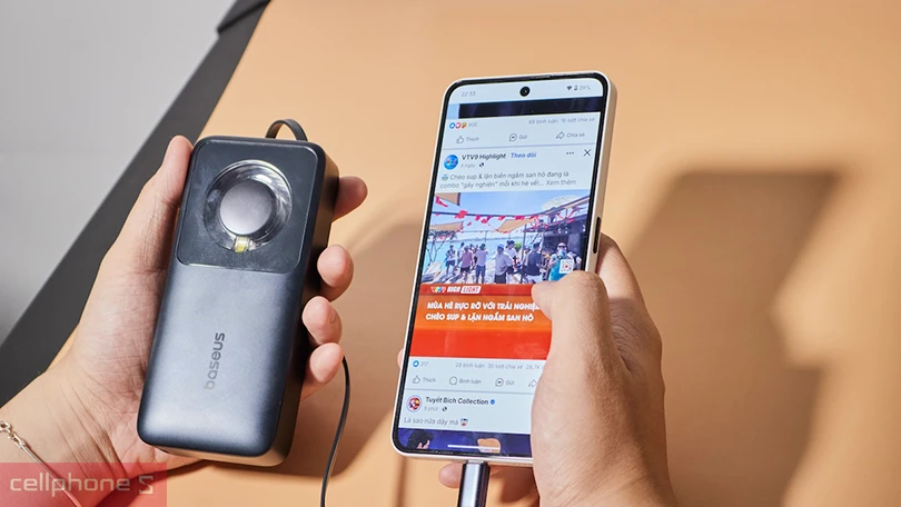 Thiết kế sạc dự phòng Baseus Free2 10000mAH kèm cáp 30W