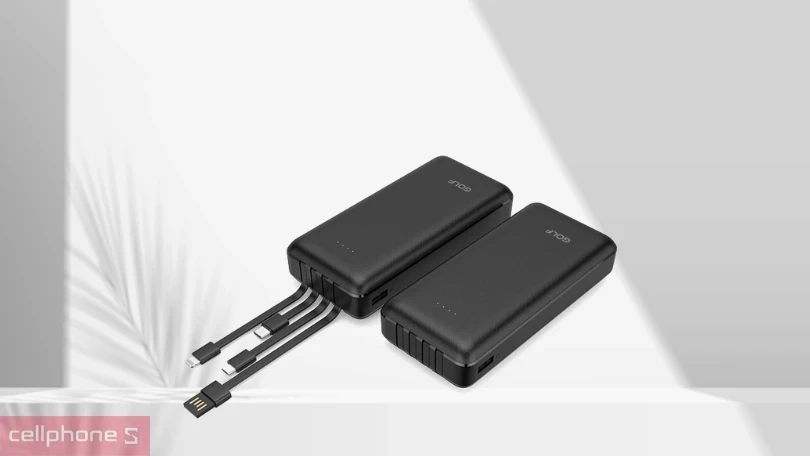 Thiết kế sạc dự phòng Golf 20.000 mAh kèm cáp L206