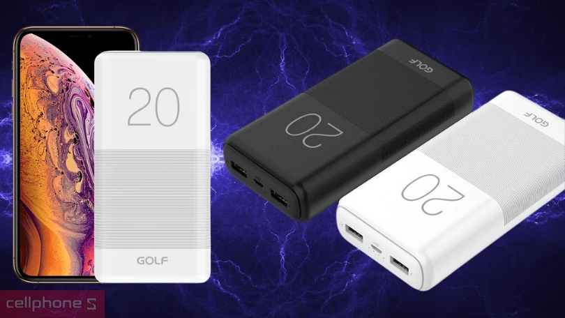 Thiết kế sạc dự phòng Golf G81-C 20000mAh