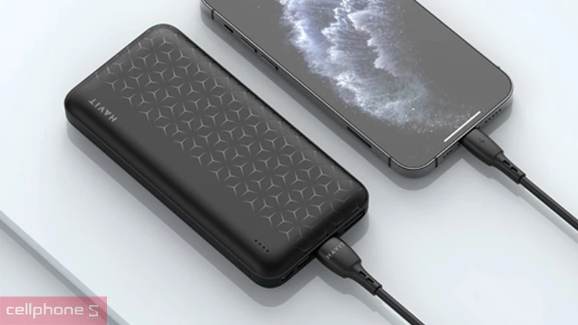 Pin sạc dự phòng Havit PB63 10000mAh - Thiết kế độc đáo, gọn nhẹ 
