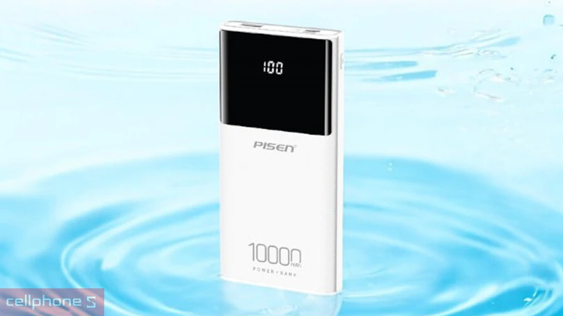 Dung lượng, số lượng cổng sạc của pin sạc dự phòng PISEN Mr White Digital D33 10000mAh